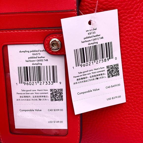 Kate Spade Dumping Small Satchel and Wallet Set Heirloom Tomato - Picture 13 of 13